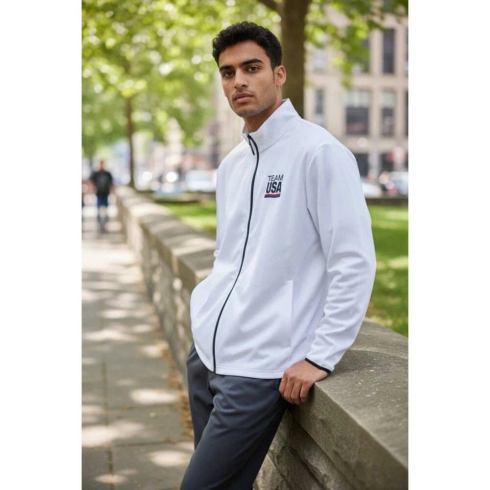team usa zip up sweatshirt xl‎ mens olympics